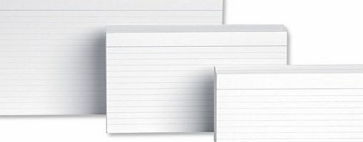 5 Star Record Cards Ruled Both Sides 6x4in 152x102mm White [Pack of 100]